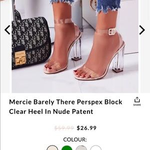 BRAND NEW CLEAR SANDALS EGO